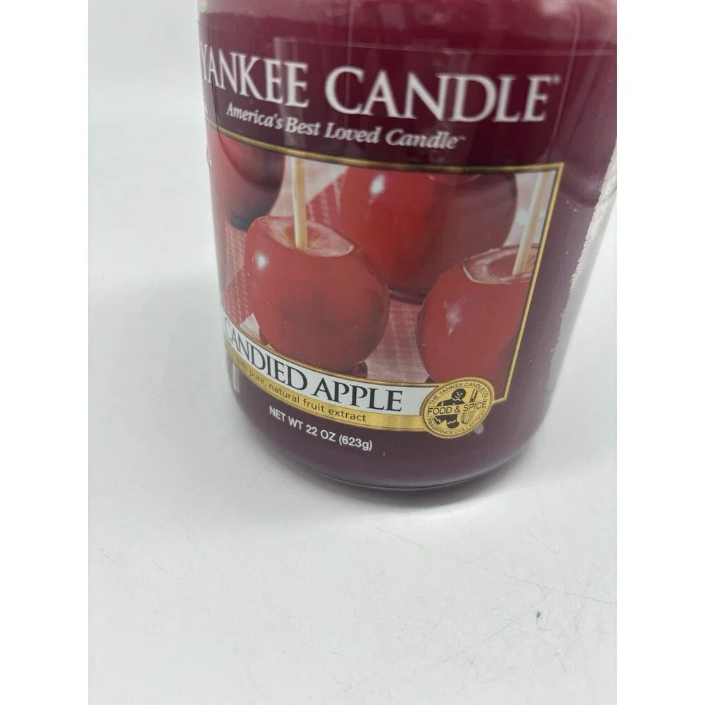 Yankee Candle Candied Apple Large Jar 22oz - RARE, Brand NEW